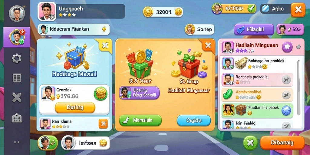 kangtoto - Screenshot menampilkan pilihan permainan yang bervariasi dan menarik.